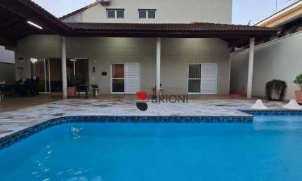 Casa sobrado no Condomínio Santa Mônica, 391m², 4 suítes à venda, em Ribeirão Preto/SP
