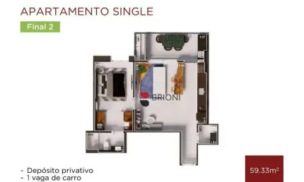 Apartamento com 1 dormitório à venda, 59 m² por r$ 572.145,73 - nova aliança - ribeirão preto/sp