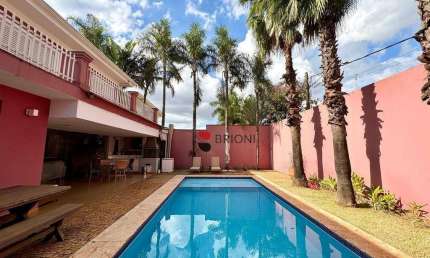 Casa sobrado alto padrão com 468 m², 4 quartos suítes para locação no Condomínio Guaporé 1 em Ribeirão Preto/SP I Imobiliária Brioni imóveis