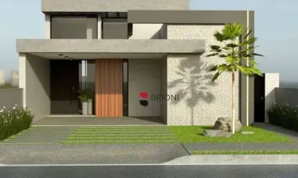 Casa com 3 dormitórios/suítes, com 150m², à venda no condomínio vivendas da mata em ribeirão preto/sp i imobiliária brioni imóveis