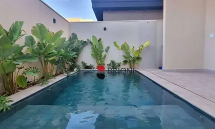 Casa com 3 quartos/suítes, 164m², no Condomínio Vivendas da Mataem Ribeirão Preto/SP I Imobiliária Brioni imóveis