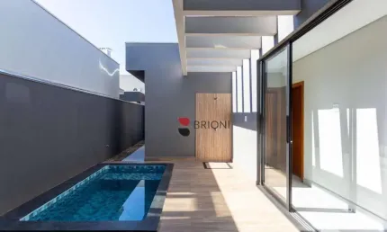 Casa térrea alto padrão com 146 m², 3 quartos (suites) à venda no Condomínio Reserva Imperial em Ribeirão Preto/SP I Imobiliária Brioni imóveis