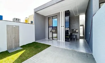 Casa térrea com projeto moderno e funcional, próximo de tudo  em Eusébio