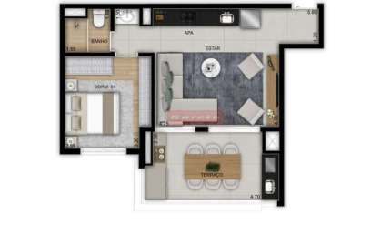 Apartamento com 2 quartos à venda no Jardim das Acacias, São Paulo 