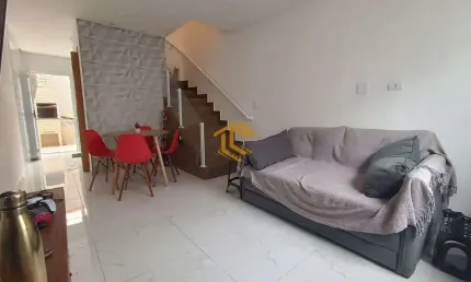 Casa de Condomínio com 2 quartos, Caiçara, Praia Grande - R$ 350 mil, Cod: 10227