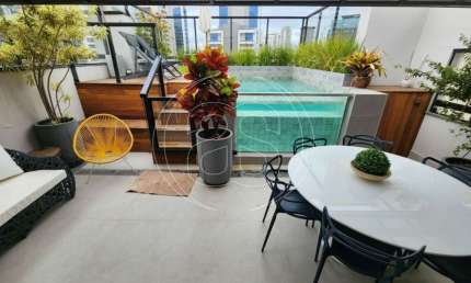 Cobertura com 2 dormitórios à venda, 160 m² - Brooklin - São Paulo/SP