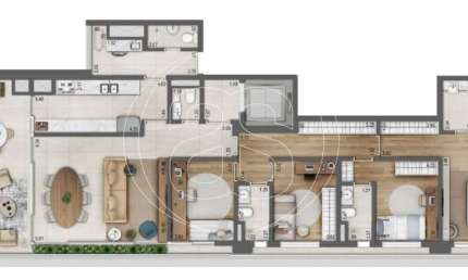 APARTAMENTO COM 165M² E 2 SUÍTES COM 2 VAGAS NA VILA CLEMENTINO
