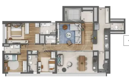Apartamento de 125m² e 3 suítes a venda na vila clementino