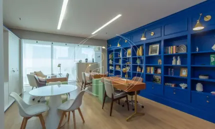 Sala comercial á venda - mobiliado com 1 vaga de garagem