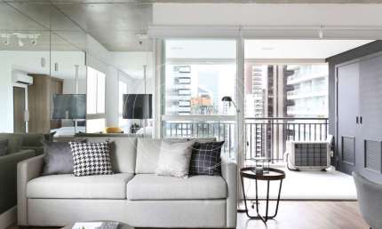Apartamento com 1 quarto para alugar na Rua Jean Peltier, 311, Cidade Monções, São Paulo