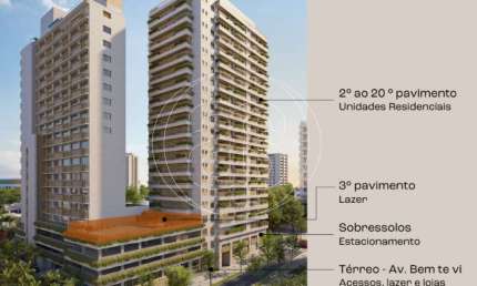 Apartamento com 1 quarto à venda na Avenida Bem-te-vi, 223, Moema, São Paulo