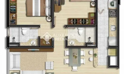 Apartamento com 2 quartos à venda na Rua Doutor Barros Cassal, 790, Floresta, Porto Alegre, 96 m2 por R$ 991.631