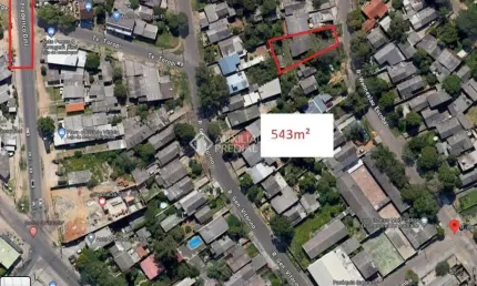 Terreno à venda na wenceslau escobar, 422, aparecida, alvorada, 543 m2 por r$ 90.000
