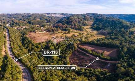 Terreno à venda na Estrada Municipal Attílio Citton, 1, Santo Antônio, Caxias do Sul, 481 m2 por R$ 192.640