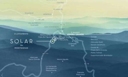 Terreno à venda na Primeiro De Maio /lote 1 quadra E, 4369, Várzea Grande, Gramado, 1639 m2 por R$ 2.083.531