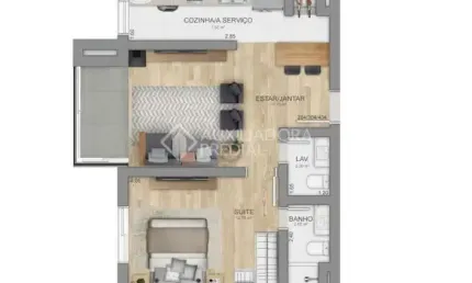 Apartamento com 1 quarto à venda na JOAO PESSOA, 135, Centro, Canela, 56 m2 por R$ 579.000