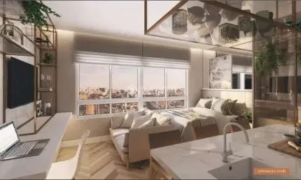Apartamento com 1 quarto à venda na Travessa Carmem, 96, Floresta, Porto Alegre, 30 m2 por R$ 364.832