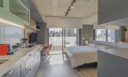 Apartamento com 1 quarto à venda na Rua José de Alencar, 1068, Menino Deus, Porto Alegre, 27 m2 por R$ 391.300