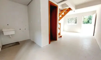 Casa em condomínio fechado com 2 quartos à venda na rua frederico etzberger, 650, nonoai, porto alegre, 58 m2 por r$ 324.900