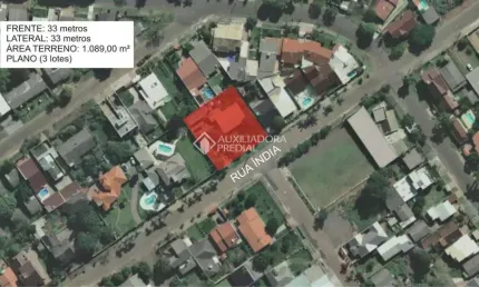 Terreno comercial à venda na Rua Índia, 614, Petrópolis, Novo Hamburgo, 221 m2 por R$ 820.000