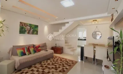 Casa em condomínio fechado com 2 quartos à venda na rua guia lopes, 968, rondônia, novo hamburgo, 100 m2 por r$ 511.000