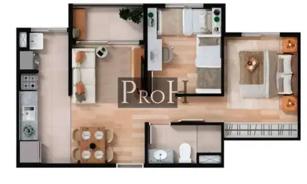 Apartamento com 2 quartos à venda na Vila Alzira, Santo André 