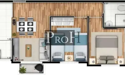 Apartamento com 2 quartos à venda no Dos Casa, São Bernardo do Campo 
