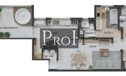 Apartamento 3 dormitórios sendo 3 suítes e Lazer completo – R$ 1.405.000,00