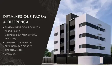 Apartamento com 2 quartos à venda no Cruz das Armas, João Pessoa 