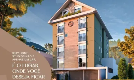 Apartamento com 1 quarto à venda na Leipzig, 443, Pousada da Neve, Nova Petrópolis, 55 m2 por R$ 650.484
