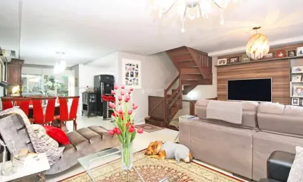 Casa em condomínio fechado com 3 quartos à venda na Avenida Coronel Marcos, 500, Pedra Redonda, Porto Alegre, 235 m2 por R$ 870.000