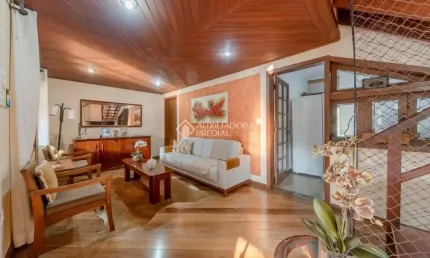 Casa em condomínio fechado com 3 quartos à venda na rua erechim, 100, nonoai, porto alegre, 181 m2 por r$ 719.000