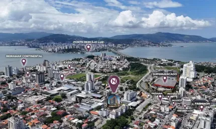 Apartamento com 2 quartos à venda na rua libia cruz, 321, estreito, florianópolis, 111 m2 por r$ 886.457
