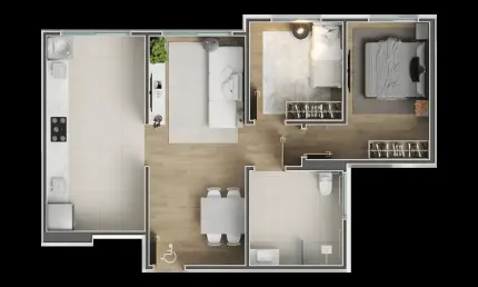 Apartamento à venda na Rua Jordelino João da Rosa, 100, Vendaval, Biguaçu