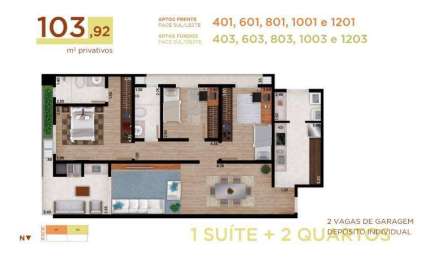 Apartamento Duplex com 3 dormitórios à venda, 218 m² por R$ 1.549.082,20 - Cancelli - Cascavel/PR