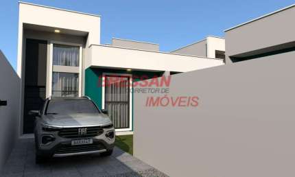 Casa nova com 3 quartos bairro Periolo com amplo e fino acabamento