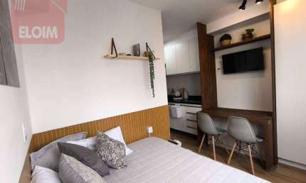 Studio com 1 dormitório para alugar, 20 m² por R$ 3.414,00/mês - Vila Romana - São Paulo/SP