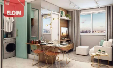 Apartamento com 2 dormitórios à venda, 34 m² por r$ 274.000,00 - lapa de baixo - são paulo/sp