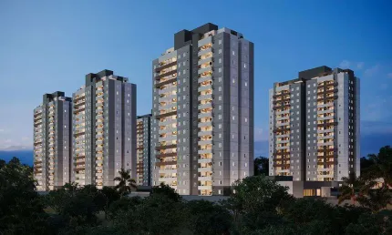 Apartamento para Venda em Sorocaba, Vila Espírito Santo, 2 dormitórios, 1 suíte, 2 banheiros, 1 vaga