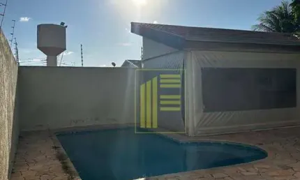 Casa para alugar no mançor daud com 04 quartos, área gourmet e piscina.