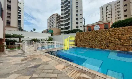 Apartamento para locação com 203m², 04 dormitórios, 05 banheiros, 02 garagens, portaria 24h e lazer.