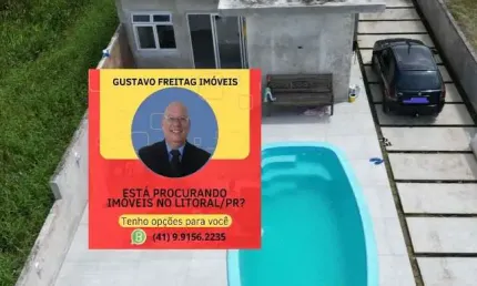 Casa à venda com piscina e terreno – balneário praia grande - matinhos/pr