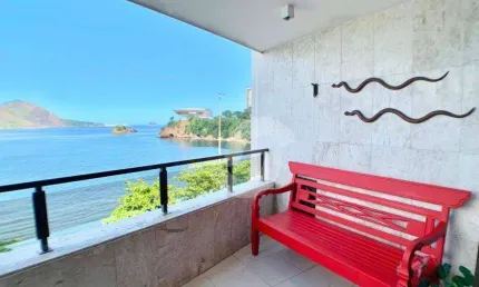 Apartamento frente mar todo montado à venda por R$ 2.800.000 - Niterói/RJ