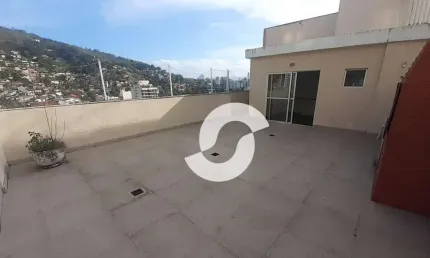 Cobertura com 2 dormitórios à venda, 147 m² por r$ 460.000,00 - vital brasil - niterói/rj