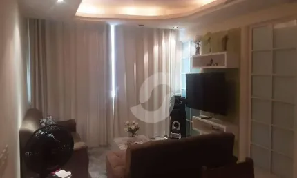 Apartamento em santa rosa - 2 quartos - sala 2 ambientes - semi mobiliado - frente -  prédio com play graund - porteiro  - garagem