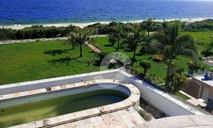 Mansão pé na areia à venda, 848 m² por r$ 7.000.000 - camboinhas - niterói/rj