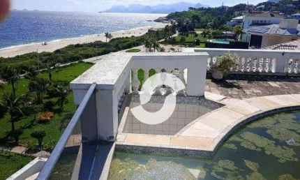 Mansão pé na areia à venda, 848 m² por r$ 7.000.000 - camboinhas - niterói/rj