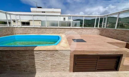 Cobertura à venda, 200 m² por r$ 1.100.000,00 - itaipu - niterói/rj