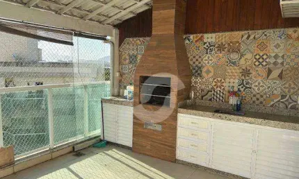 Cobertura com 3 dormitórios à venda, 198 m² por r$ 1.300.000,00 - itaipu - niterói/rj