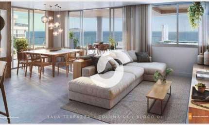 Apartamento com  piscina , área gourmet, frente mar e lagoa nos quartos 3 dormitórios à venda, 181 m² por R$ 2.900.000 - Piratininga - Niterói/RJ